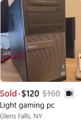 Recent computer sale